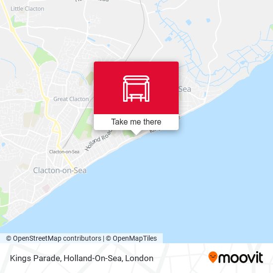 Kings Parade, Holland-On-Sea map