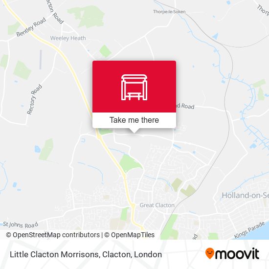 Little Clacton Morrisons, Clacton map