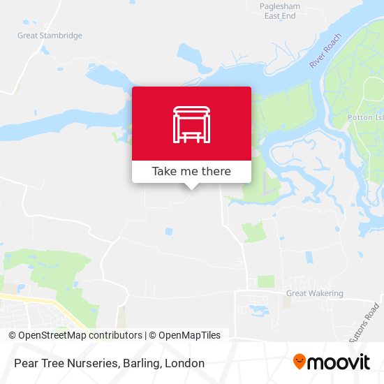 Pear Tree Nurseries, Barling map