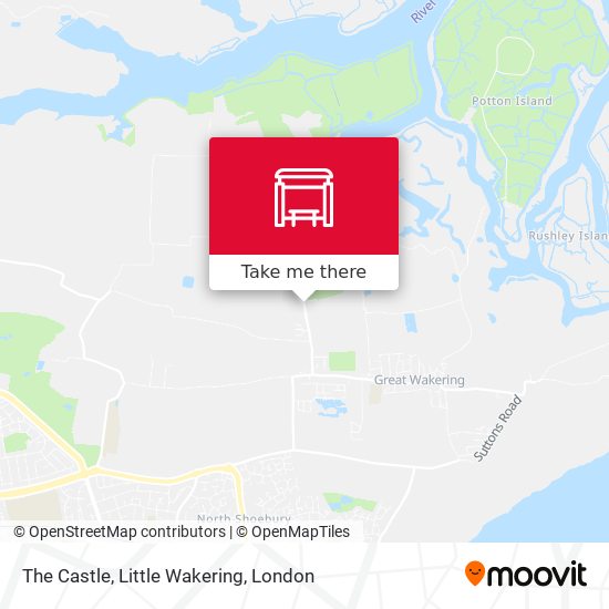 The Castle, Little Wakering map