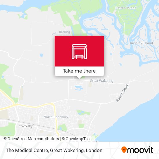 The Medical Centre, Great Wakering map