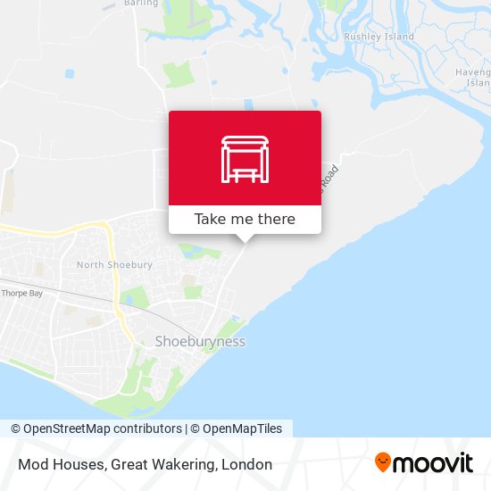 Mod Houses, Great Wakering map