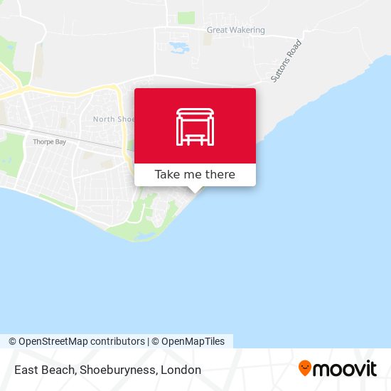 East Beach, Shoeburyness map