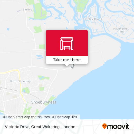 Victoria Drive, Great Wakering map