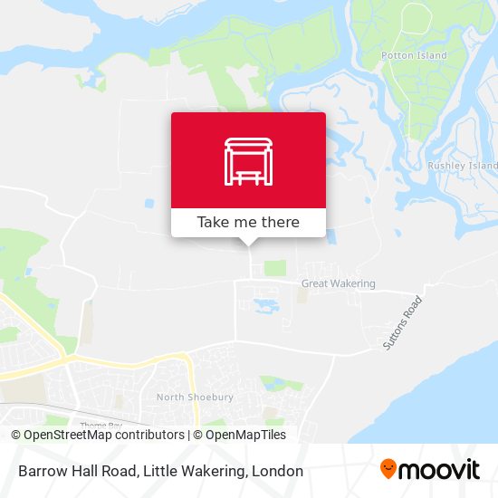 Barrow Hall Road, Little Wakering map