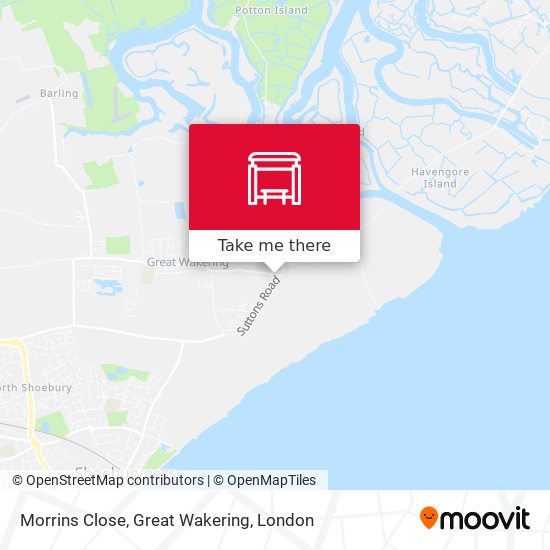 Morrins Close, Great Wakering map