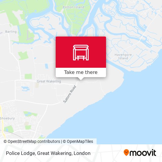 Police Lodge, Great Wakering map
