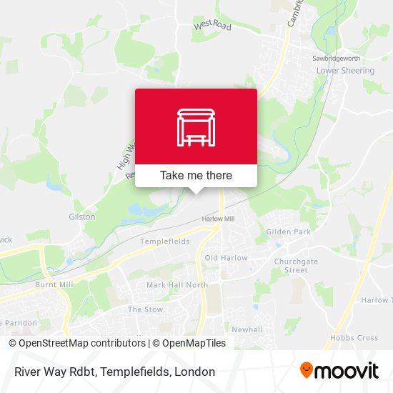 River Way Rdbt, Templefields map
