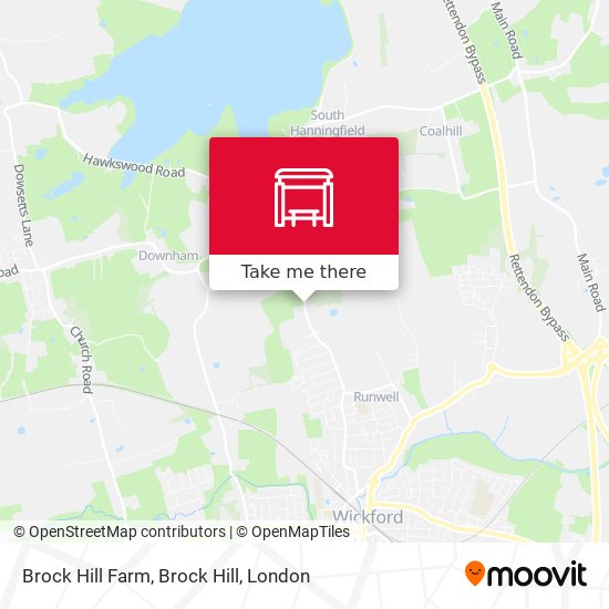 Brock Hill Farm, Brock Hill map