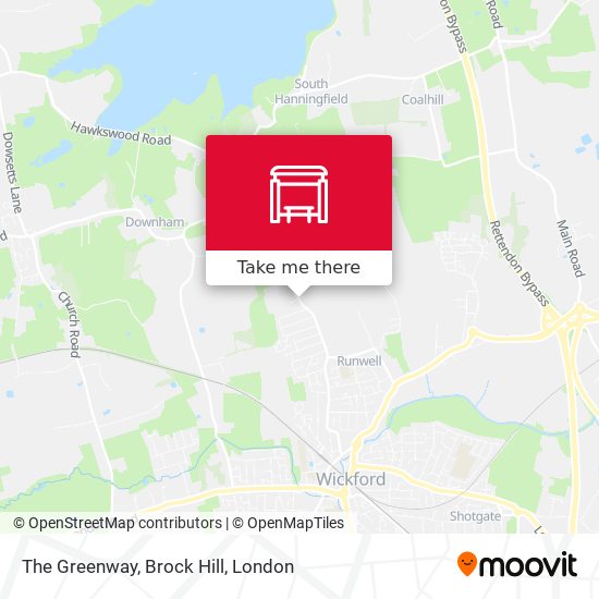 The Greenway, Brock Hill map