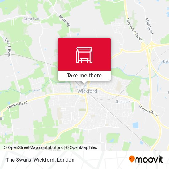 The Swans, Wickford map
