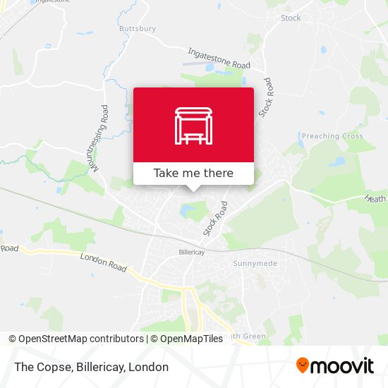 The Copse, Billericay map