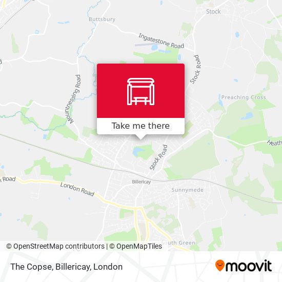 The Copse, Billericay map