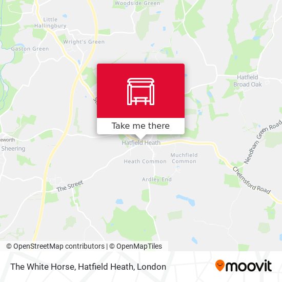 The White Horse, Hatfield Heath map