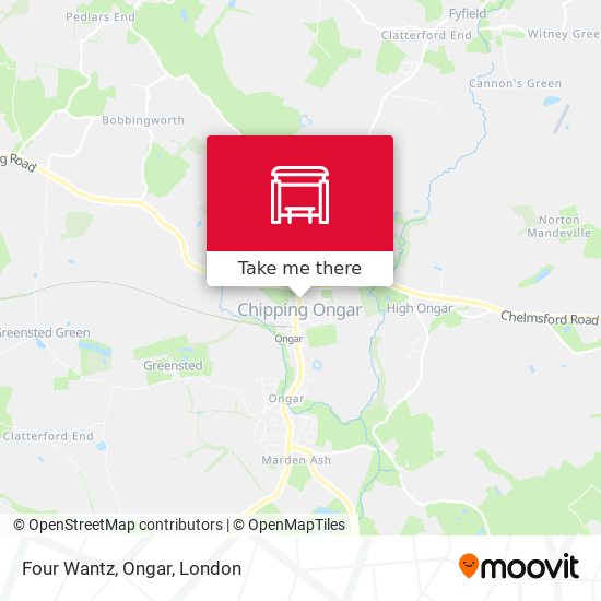 Four Wantz, Ongar map