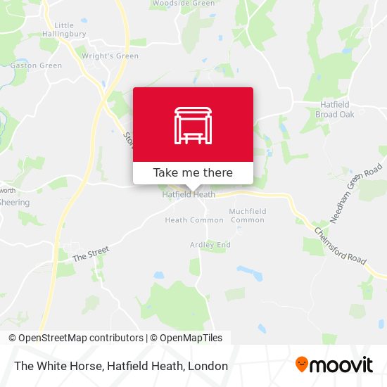 The White Horse, Hatfield Heath map