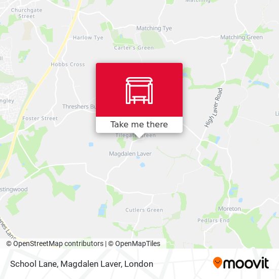 School Lane, Magdalen Laver map