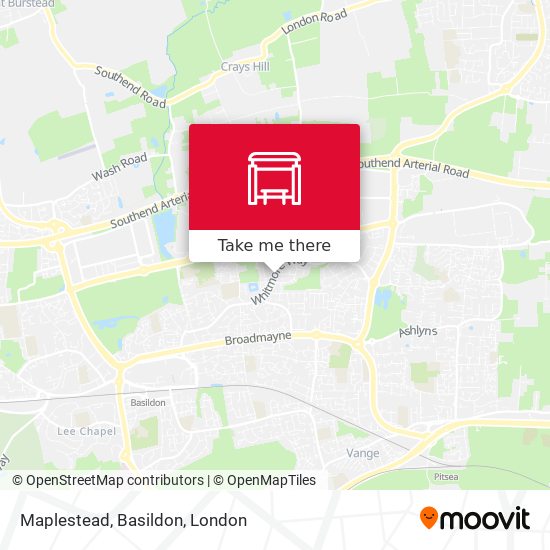Maplestead, Basildon map