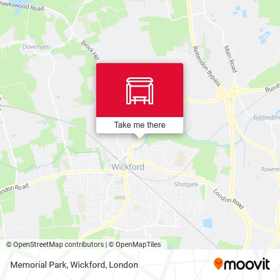 Memorial Park, Wickford map