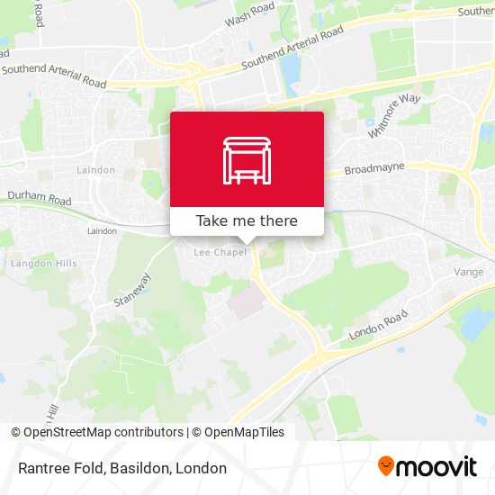 Rantree Fold, Basildon map