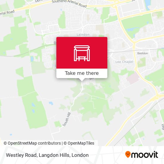 Westley Road, Langdon Hills map