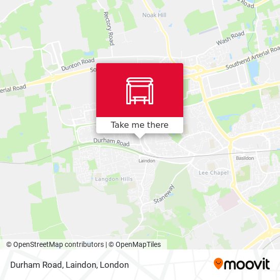 Durham Road, Laindon map