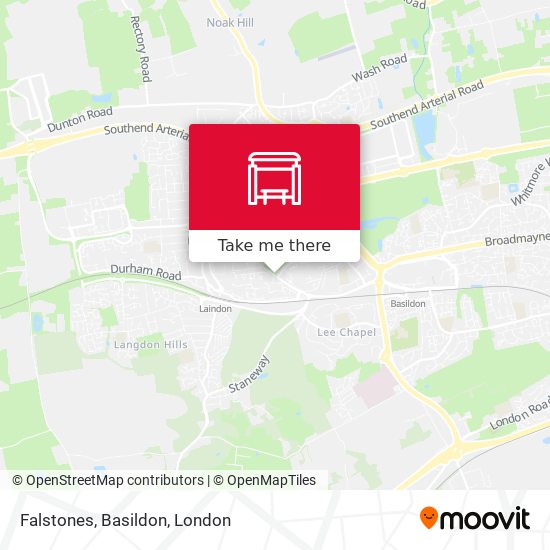 Falstones, Basildon map