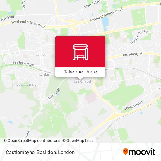 Castlemayne, Basildon map