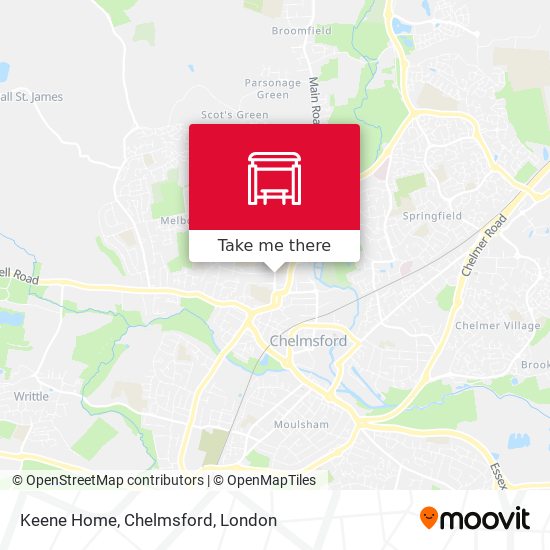 Keene Home, Chelmsford map