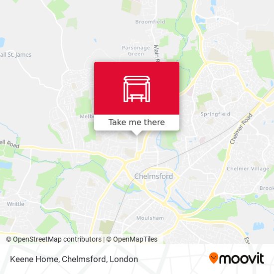 Keene Home, Chelmsford map