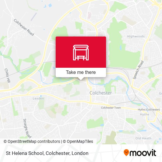 St Helena School, Colchester map