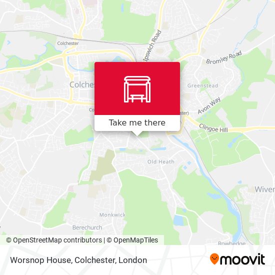 Worsnop House, Colchester map