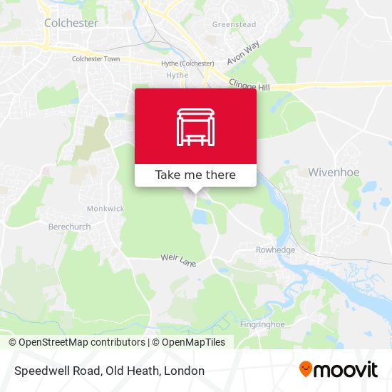Speedwell Road, Old Heath map
