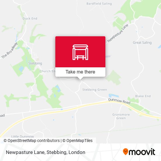 Newpasture Lane, Stebbing map