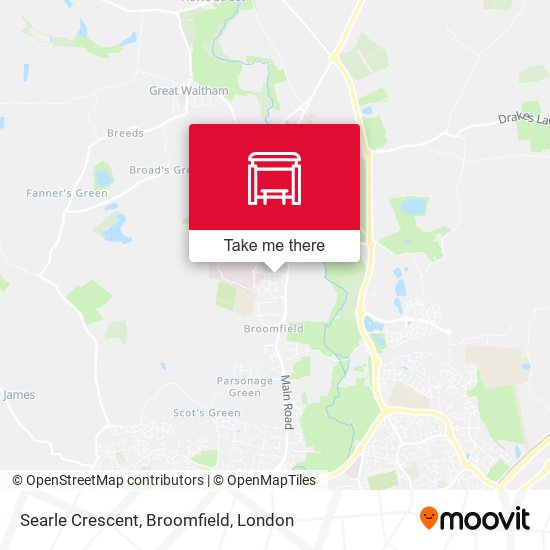 Searle Crescent, Broomfield map