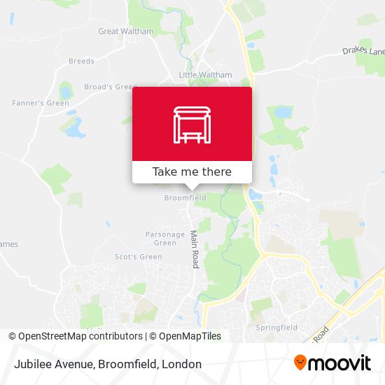 Jubilee Avenue, Broomfield map