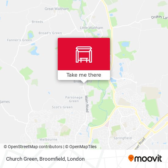 Church Green, Broomfield map