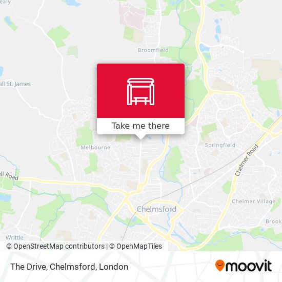 The Drive, Chelmsford map