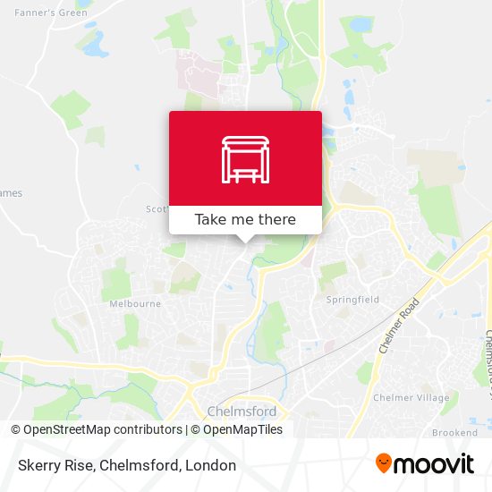 Skerry Rise, Chelmsford map