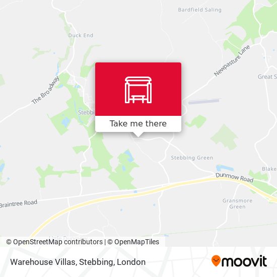 Warehouse Villas, Stebbing map