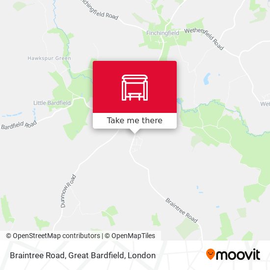 Braintree Road, Great Bardfield map