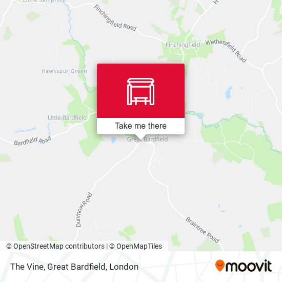 The Vine, Great Bardfield map