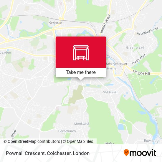Pownall Crescent, Colchester map