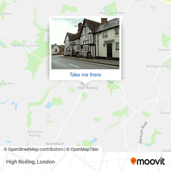 High Roding map