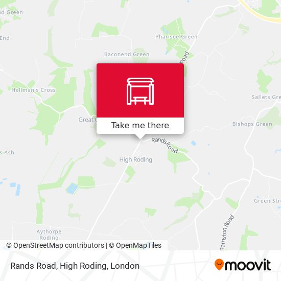 Rands Road, High Roding map