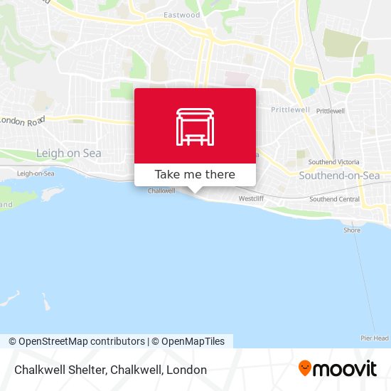 Chalkwell Shelter, Chalkwell map