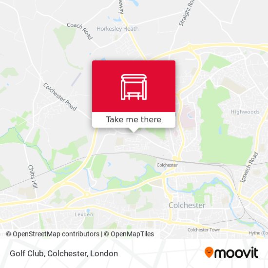 Golf Club, Colchester map
