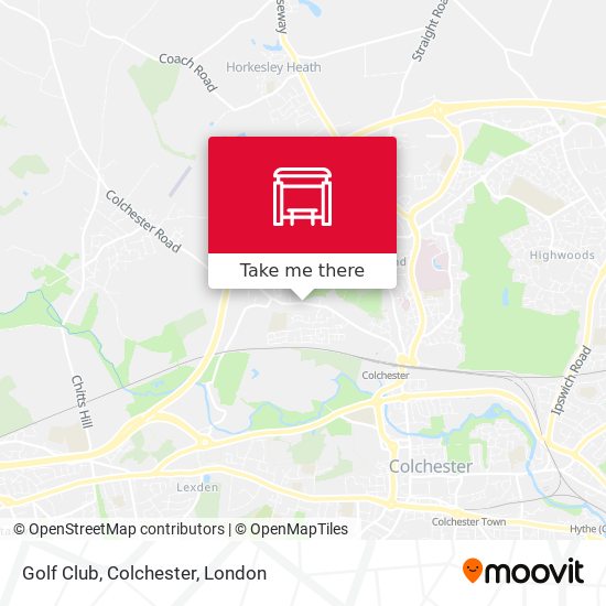 Golf Club, Colchester map
