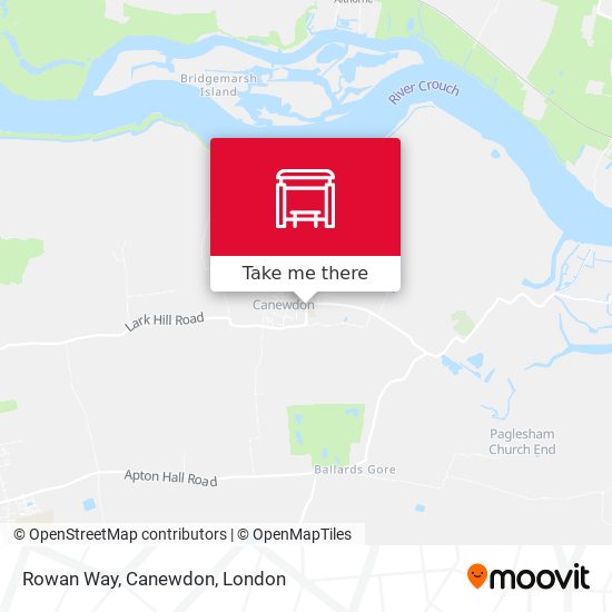 Rowan Way, Canewdon map