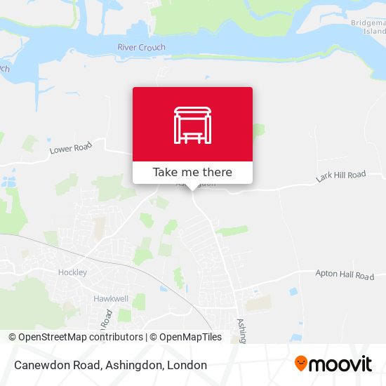 Canewdon Road, Ashingdon map